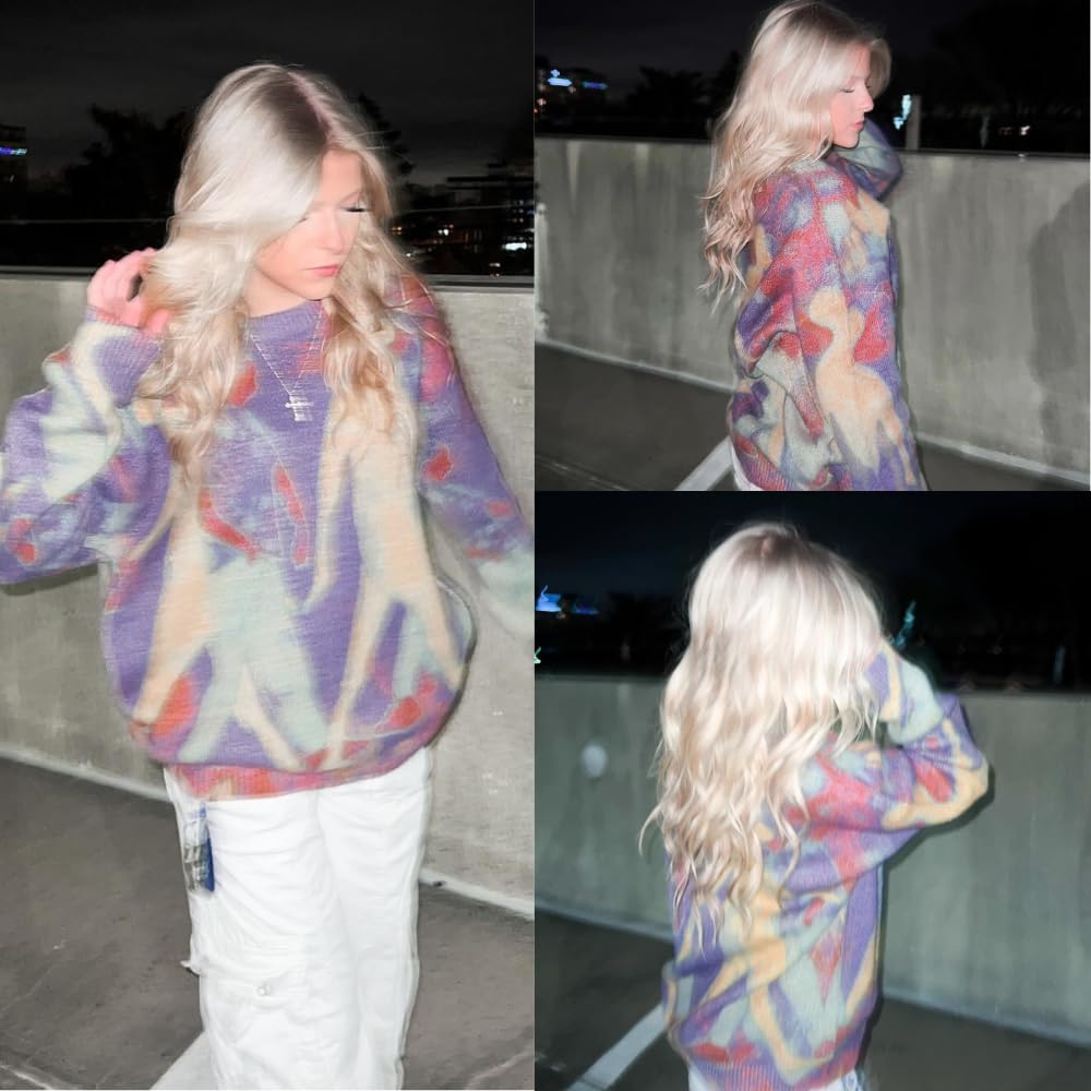 Aelfric Eden Neon Color Block Knit Sweater Casual Jamaica Ubuy