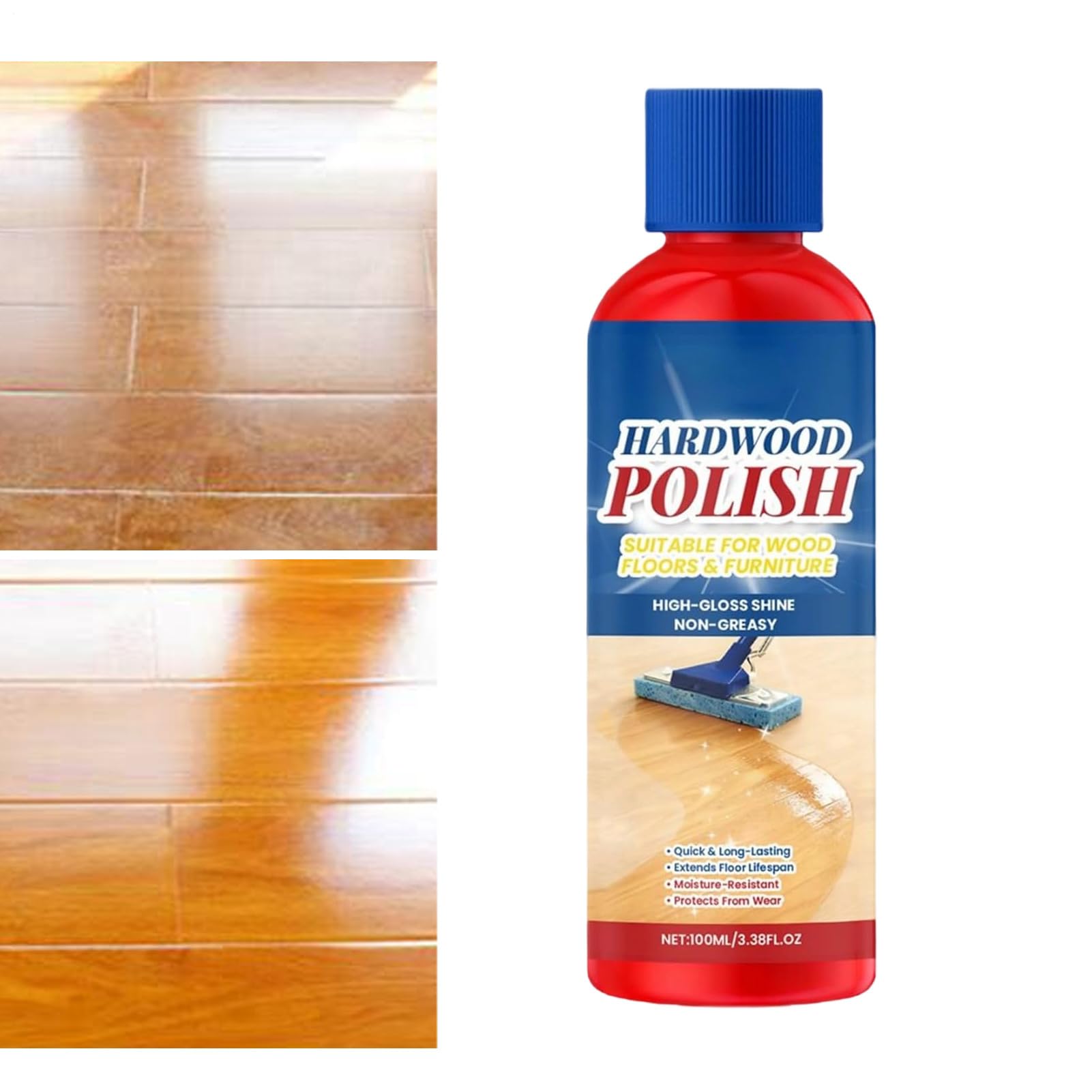 Floor Cleaner | 100ml Protective Brightening Remover,Nourishing Mop Solution for Floor Cleaning - for Home Bedroom Kitchen Restaurant Office Hotel Apartment Dorm