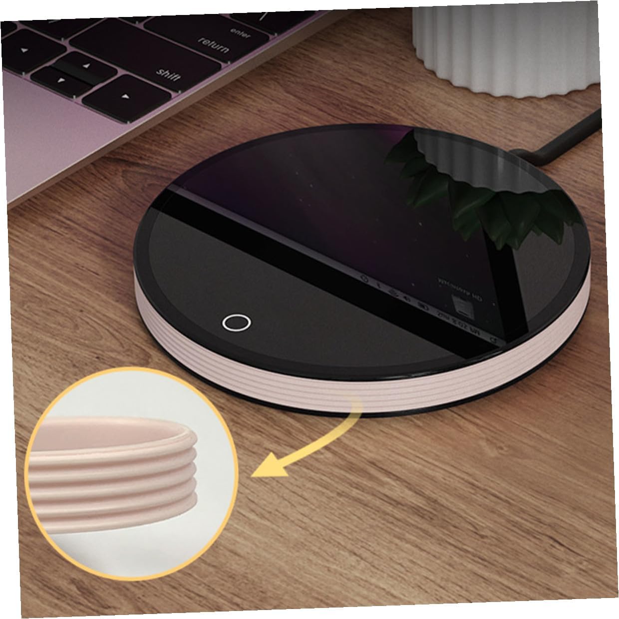 BESPORTBLE Office Mug Heater Cup Warmer Pad with Constant Temperature for Coffee and Tea, Ac110v Electric Cup Heater Warmer Accessory for Desk Use