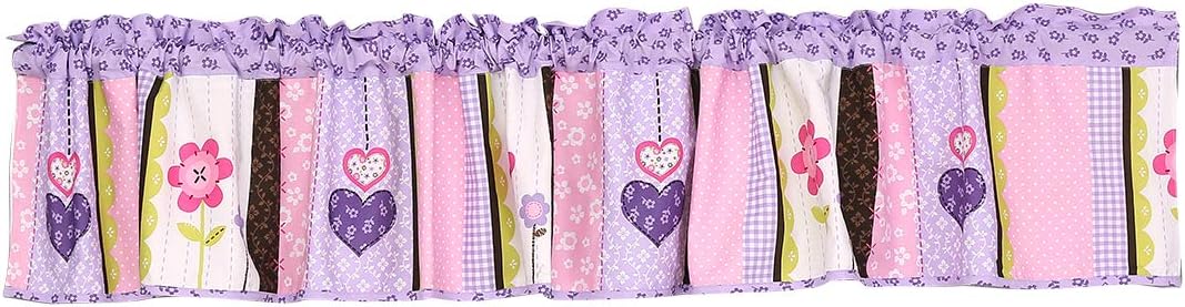 7 PCs Purple Embroidery Elephant Birds Nursery Crib Bedding Set Baby Girl Gift Idea, (CM-PEB7CS001)