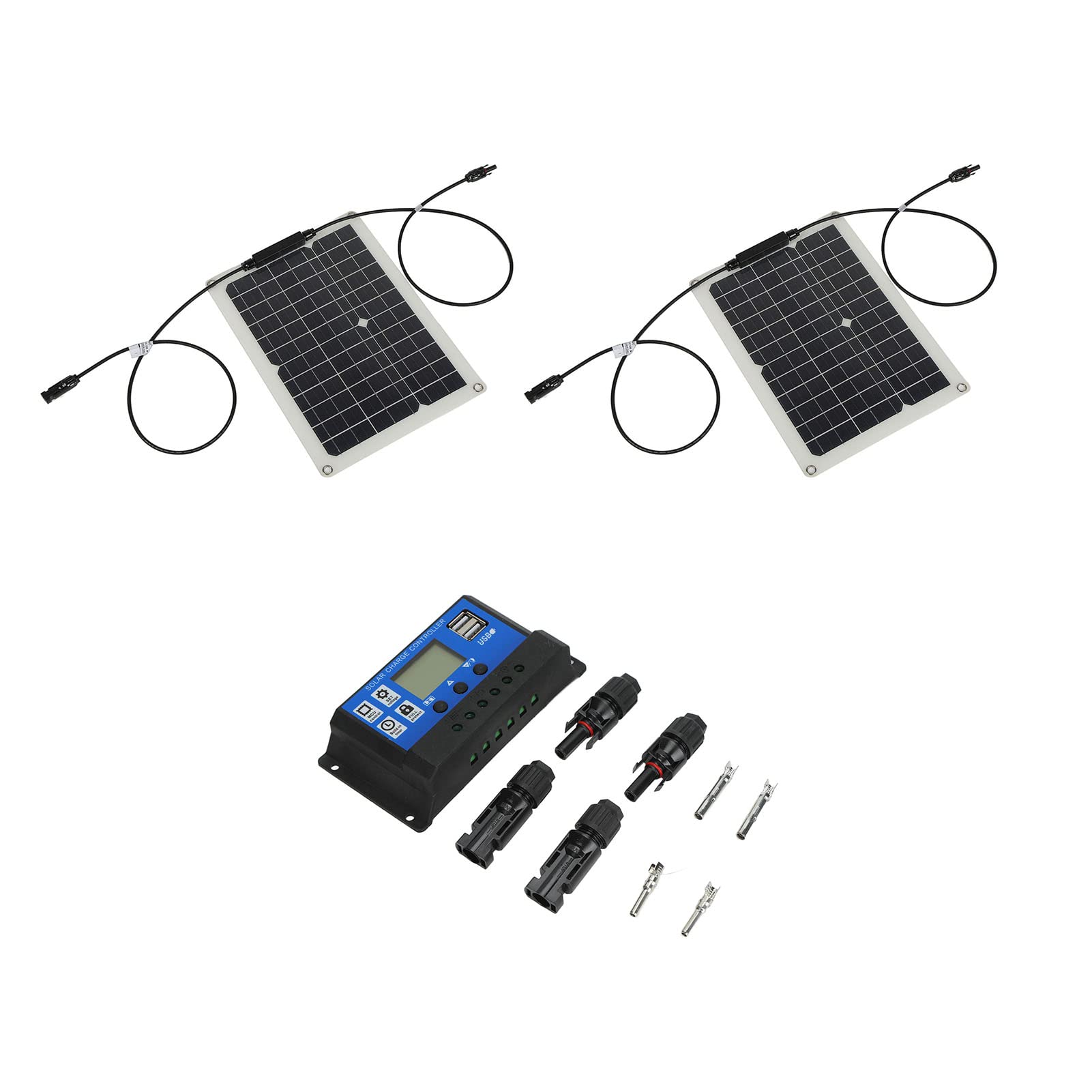 ViaGasaFamido 15W Monokrystaliczny Panel Słoneczny, 18V Wyjście USB-A,