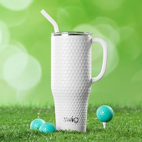 Miniatura 4 de Swig Life Mega taza de 40 onzas, vaso de 40 onzas con asa y popote, apto para vasos, apto para lavavajillas, vaso térmico extragrande, vaso térmico
