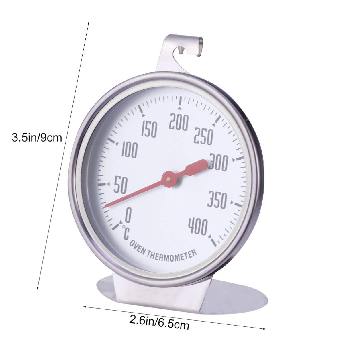 NAMOARLY Stainless Steel Oven Thermometer Instant Read Cooking Thermometer Indoor Outdoor Large Screen Accurate Temperature Reading Random Color