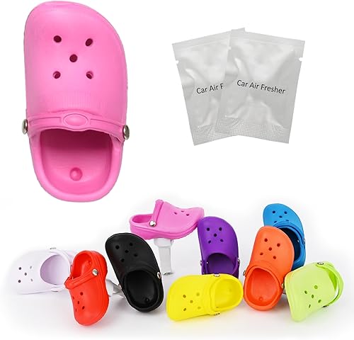 Vista 8 de Paquete de 25 ambientadores para automóvil, 10 PCS clips de ventilación de coche con forma de flor con 5 aromas de aceite esencial y 10 almohadillas