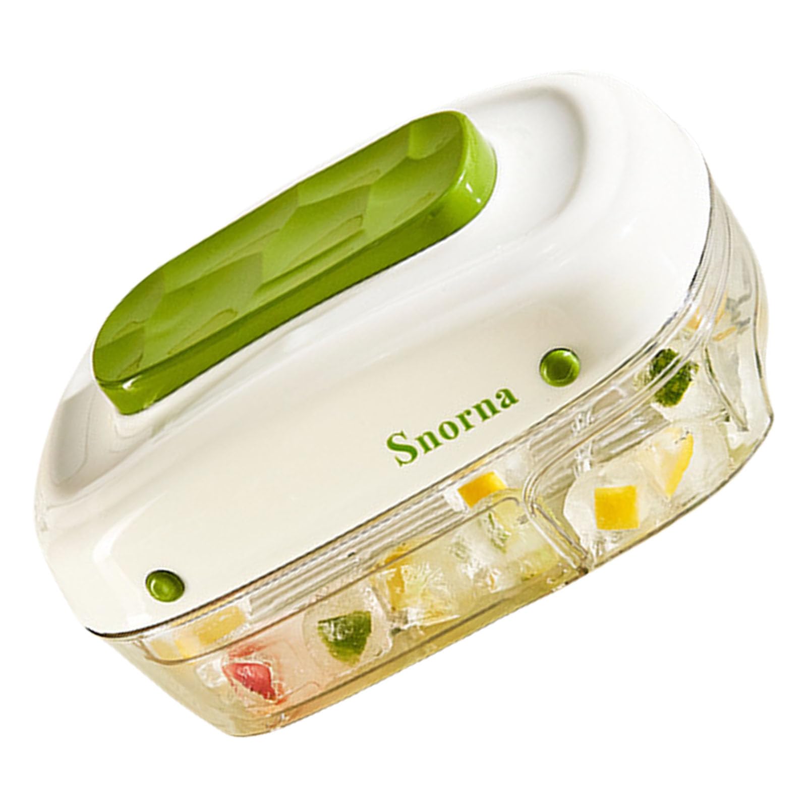 MALSSE Press Type Ice Box Crushing Ice Tray Maker Storage Box for Chilling Drink Coffee Juices Wine Press Type