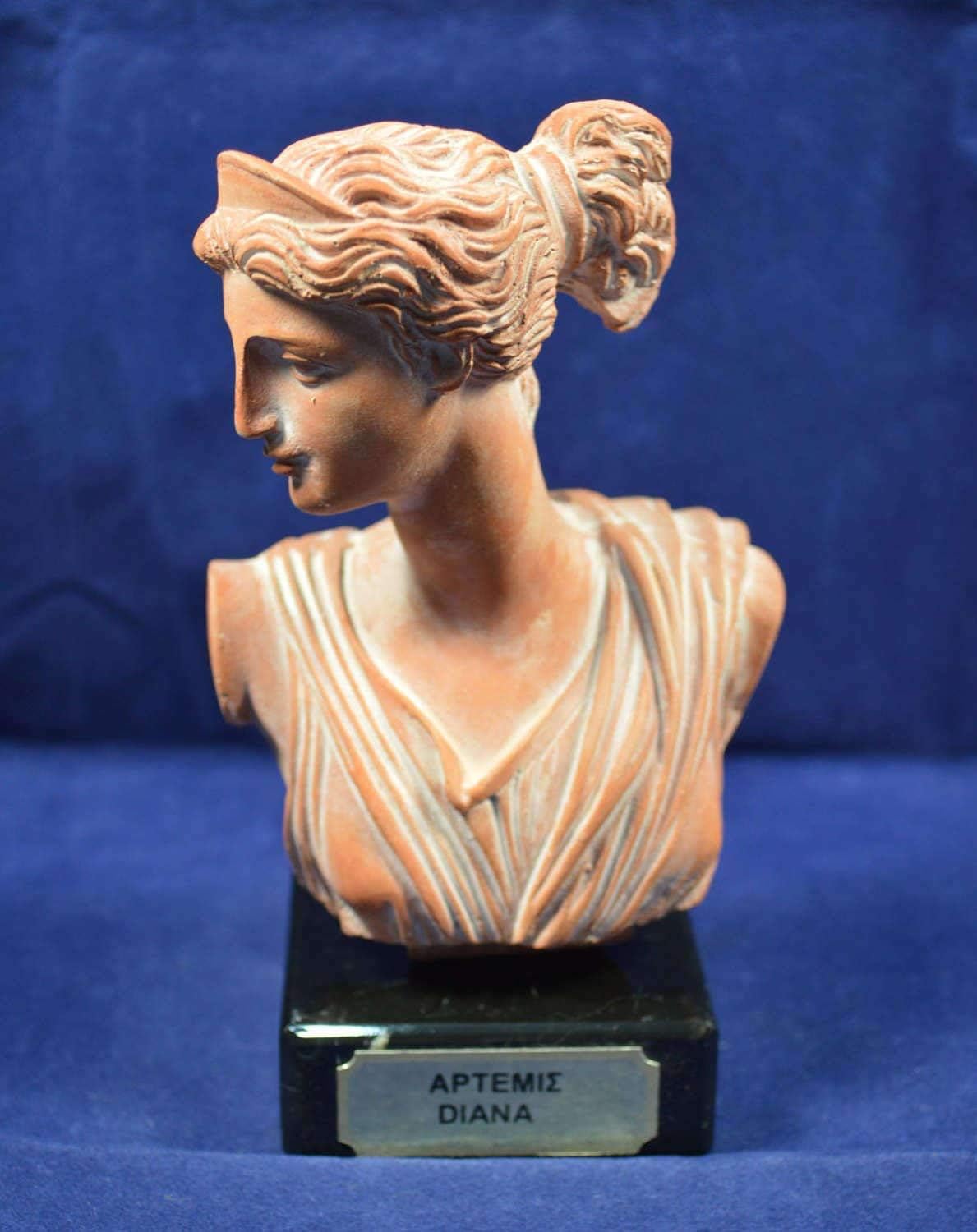 Estia Creations Artemis Sculpture Diana Bust Ancient Greek Goddess of Hunt Artifact