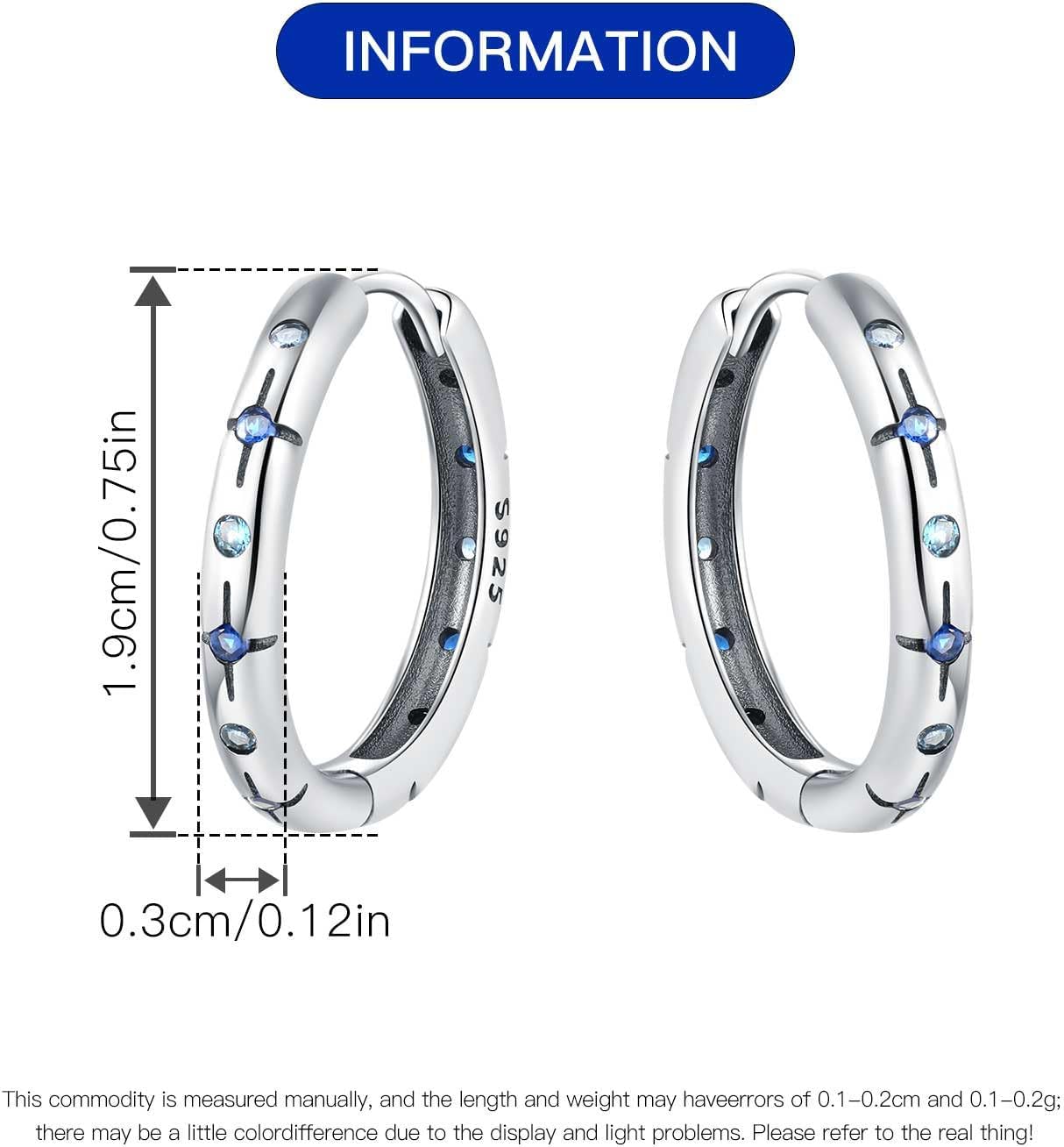 925 Sterling Silver Hoop Earrings for Women, Small and Large Trendy Hoops Hypoallergenic Huggie Earrings Statement Fashion Jewelry Gifts for Sensitive Ear - Double Loop - Image 3