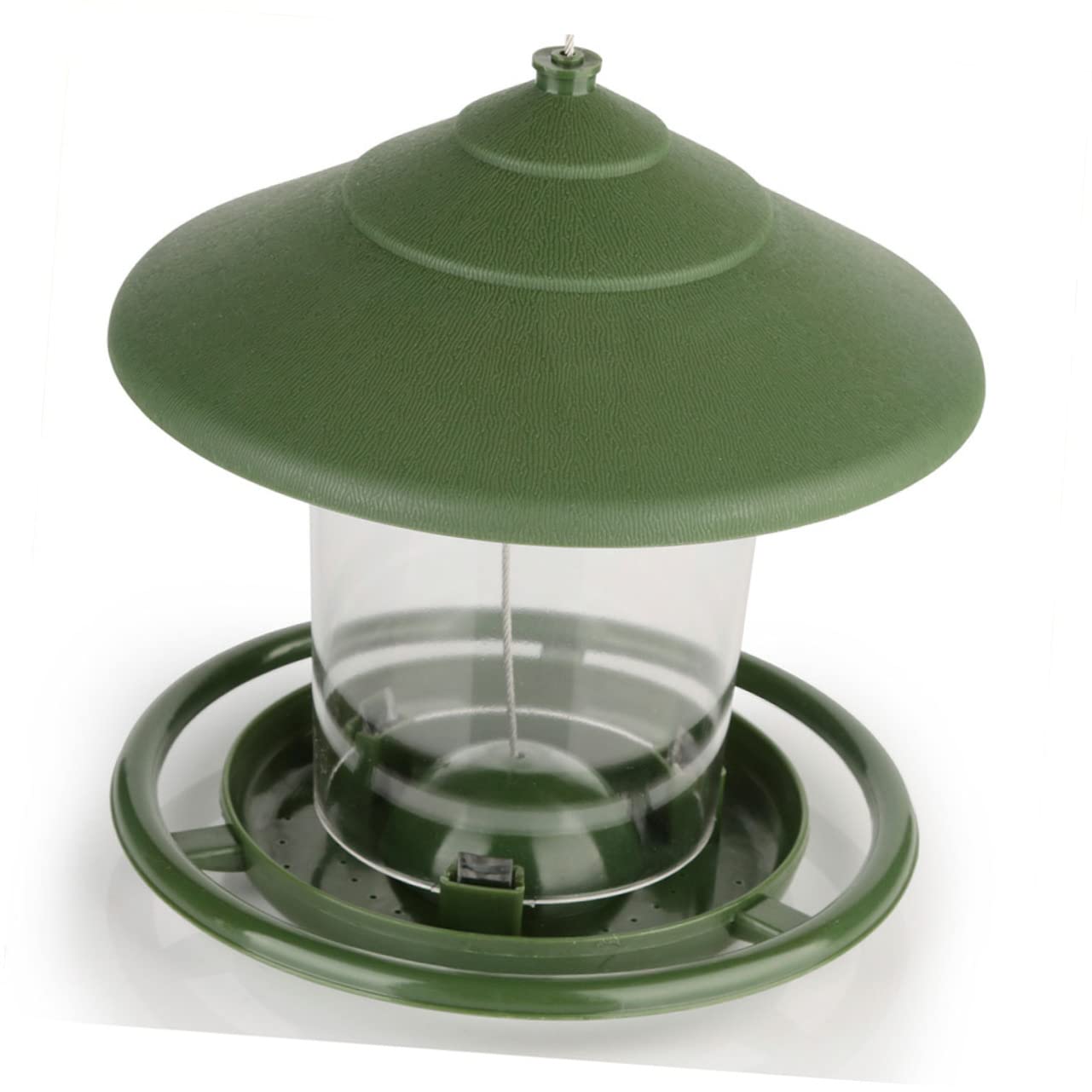 2 Pz Mangiatoia Per Uccelli Animale Domestico Alimentazione Gazebo Ornamenti Da Appendere Al Giardino Distributore Automatico Di Acqua Potabile Corvo Foraggio Kit Plastica