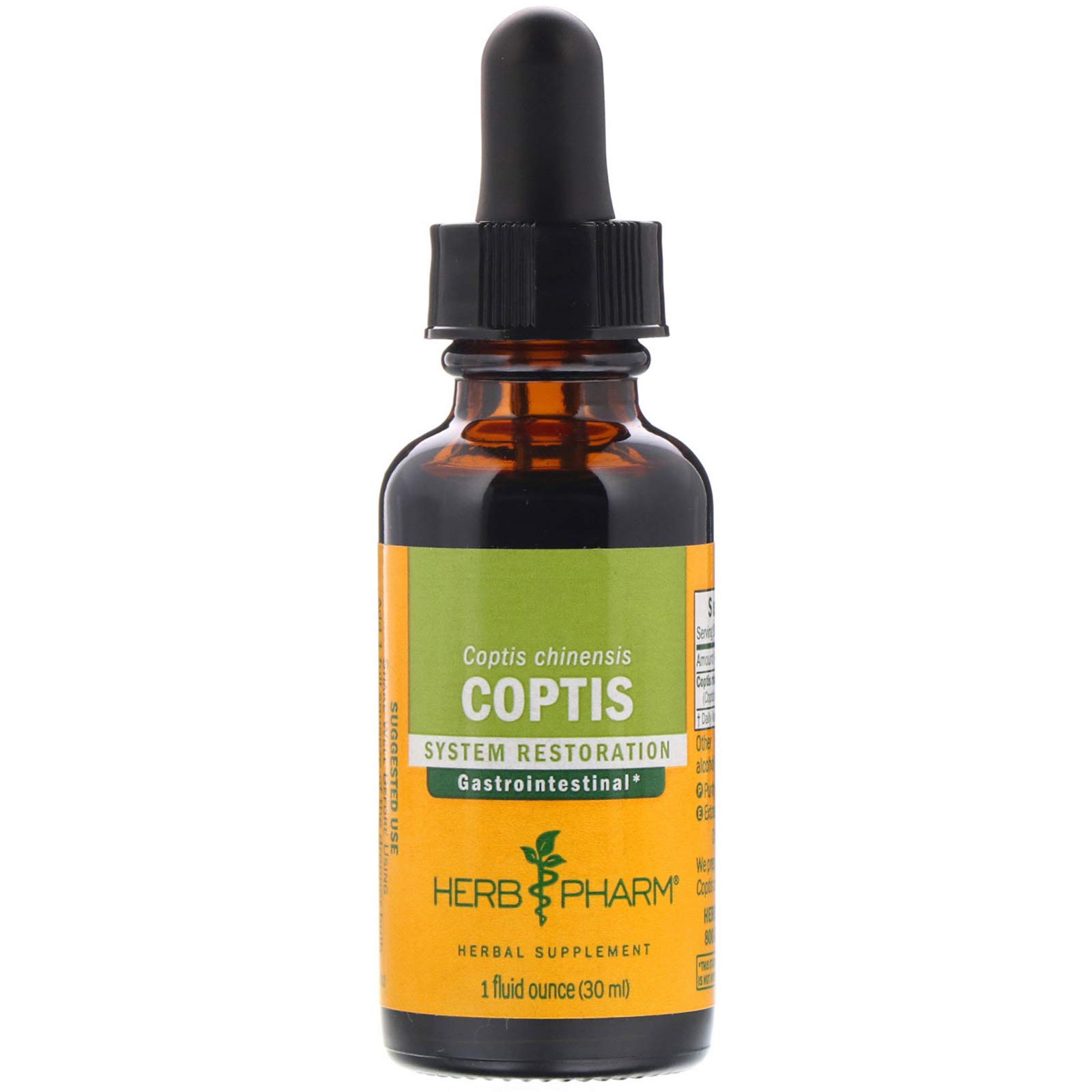 Herb Pharm Suplemento Fitoterápico de Coptis chinensis, Extrato Líquido, 30 mL