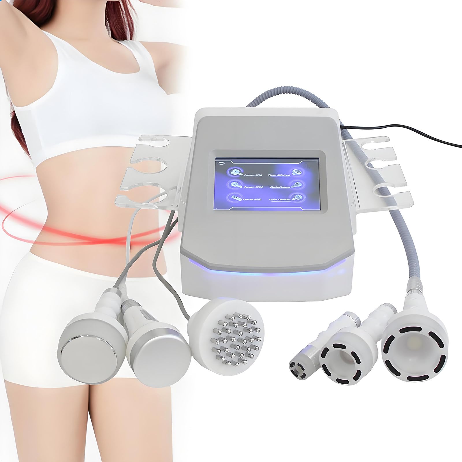 Machine amincissante cavitation 120k 6 en 1 anti-cellulite pour sculpter le corps