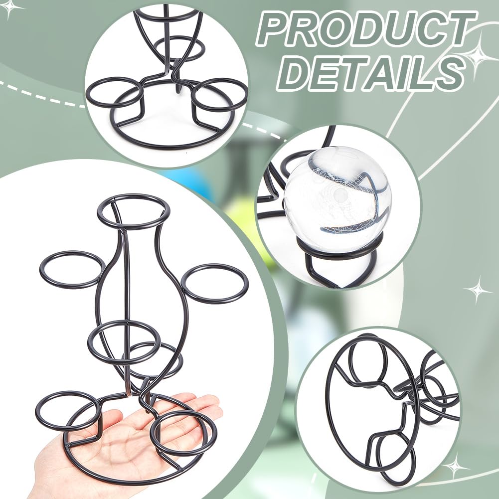Support Pour Boules De Cristal Nbeads - Présentoir 7 Sphères En Fer Doré | 4.6x5.1x5.5 Pouces