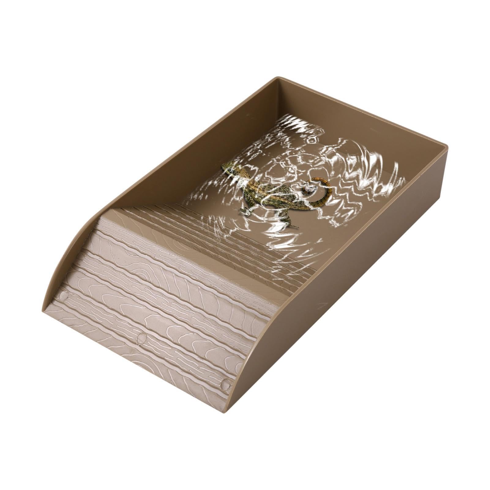 Vasca Per Tartarughe Con Design Antiscivolo - Ciotola Per Rettili E Anfibi - Foto 12