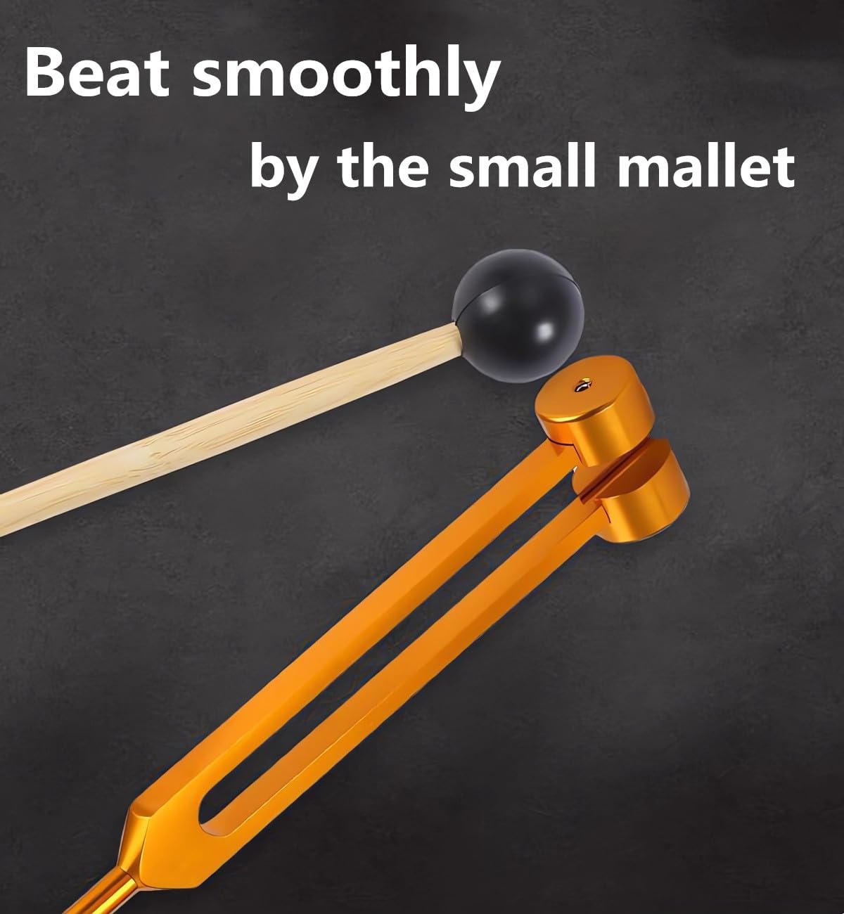 Diapason 128 Hz Avec Marteau En Silicone, Diapasons Médicaux En Acier Inoxydable Pour La Guérison, La Thérapie Par Le Son, Diapason De Diagnostic Non Magnétique Pour Chakra Hammer Ball Diagnostic