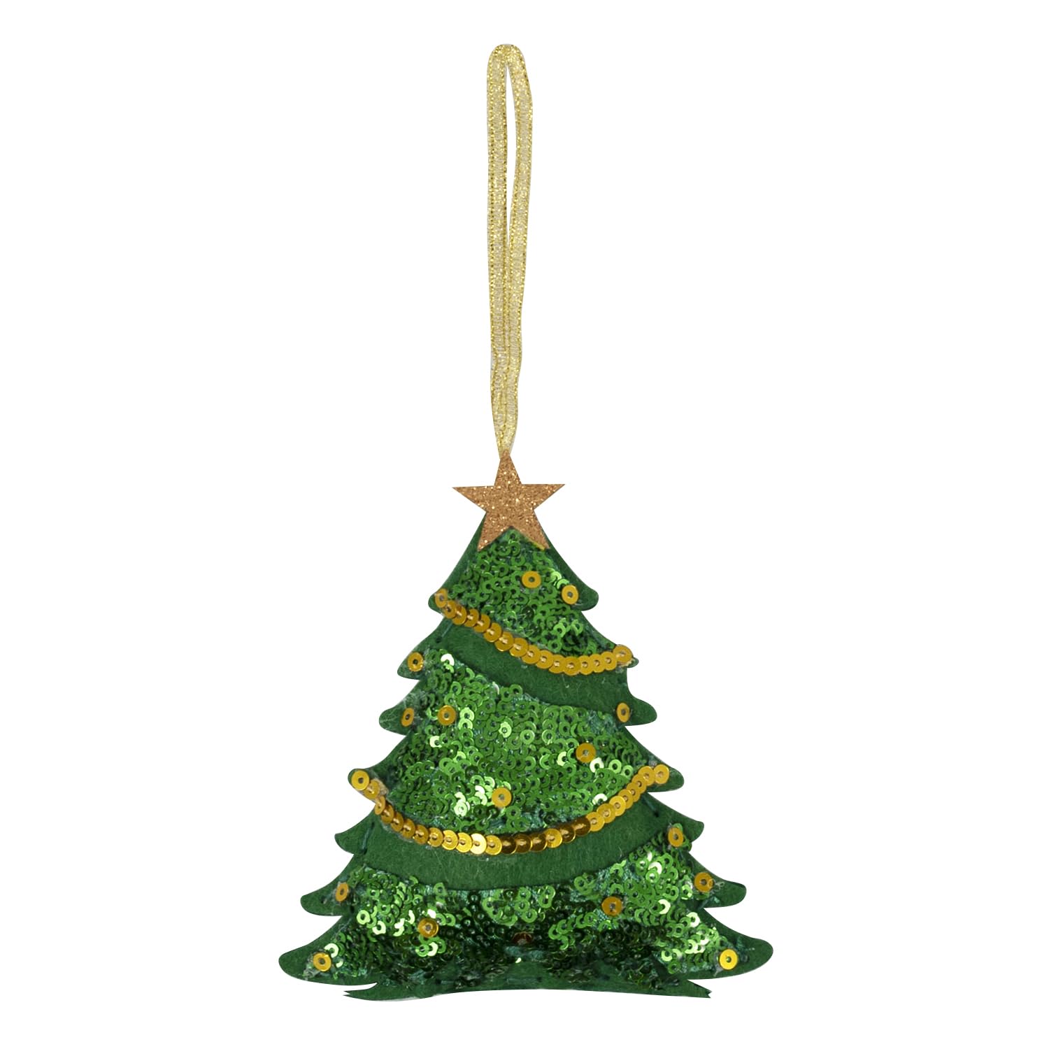 Trimits Christmas Felt Decoration Kits, 11.5 x 10cm, Sequin Tree