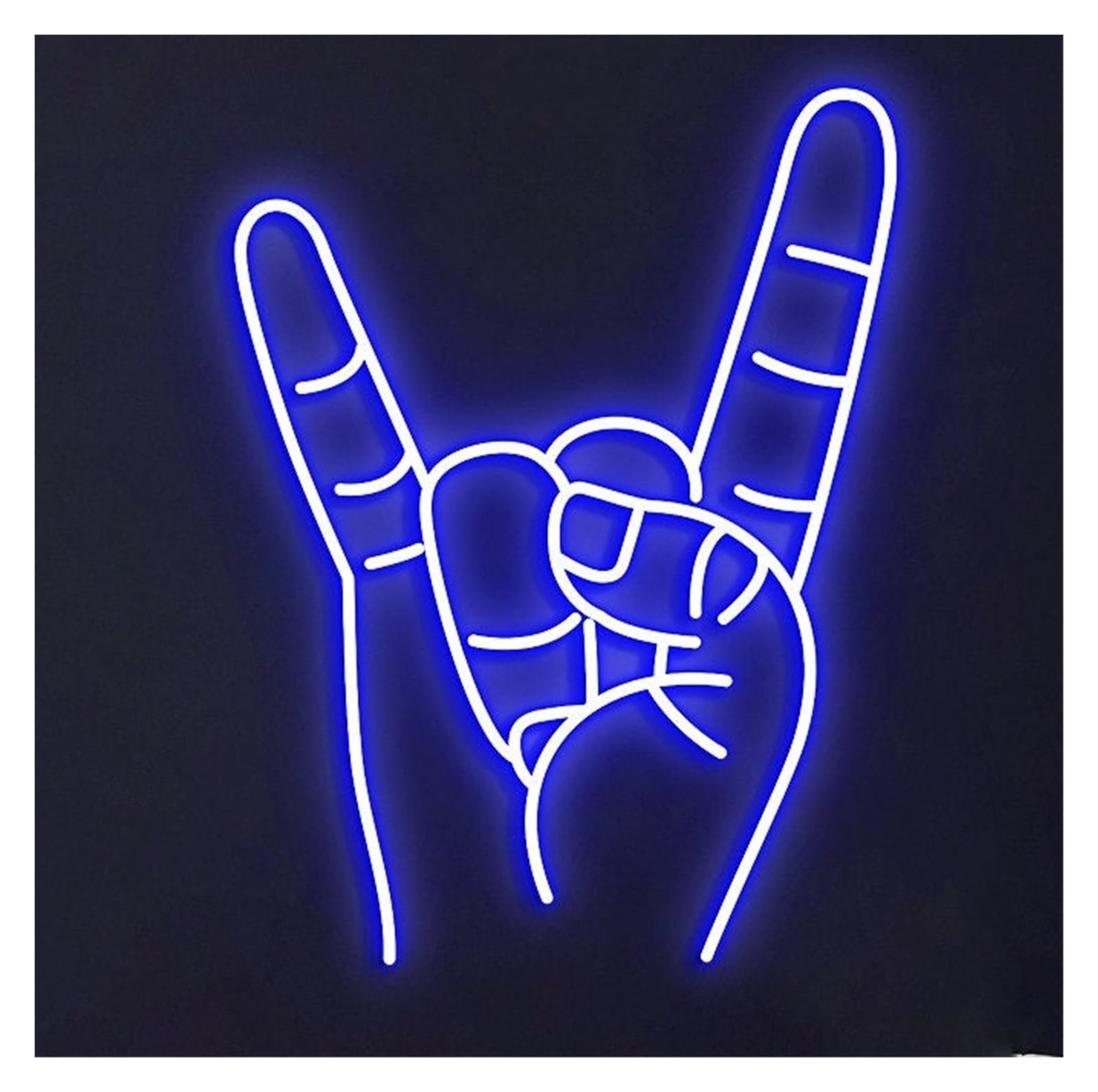 RONGCH Hanging Art Signs Hand Neon Sign Gameroom Bedroom Bar Livingroom Birthday Party Wall Decoration 50cm