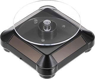 حامل عرض دوار-للمجوهرات وإلاكسسوارات – تصميم أنيق لعرض القلادات، الخواتم، الأساور – بمحرك 360 درجة - مثالي للمتاجر والمعارض - لون(اسود )