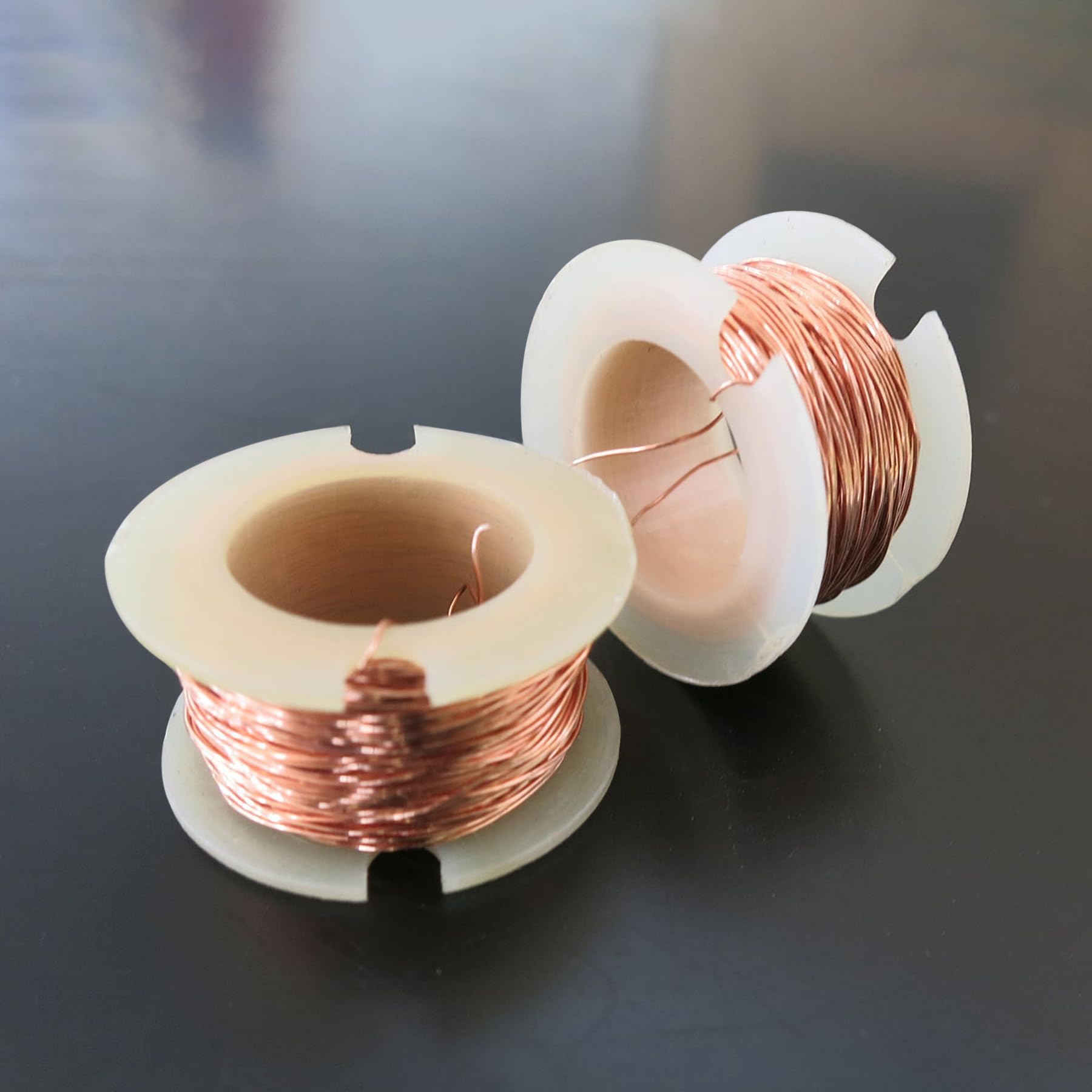 Alambre de Cobre Esmaltado Magnético, 10M 0,5MM, Hilo de Cobre para Manualidades y Electroimán, Tricotin y Bonsai, Alambre Soldadura y Reparación