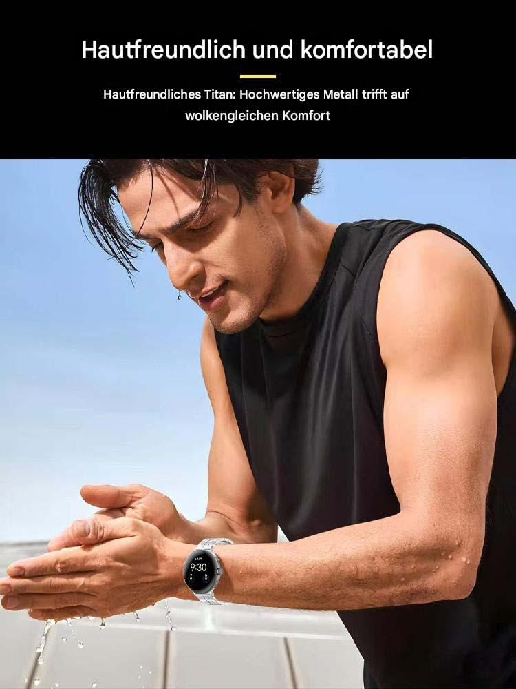 Aucun outil nécessaire - Bracelet de montre en titane compatible avec Google Pixel Watch 3 45 mm 41 mm - Bracelet de rechange en titane compatible avec Google Pixel Watch 2 1 41 mm, pixel