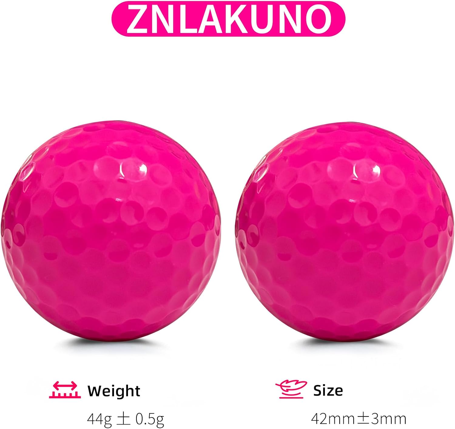 Golf Balls Class Practice Colored Golf Balls 2 Piece Long Distance and High Launch Performance