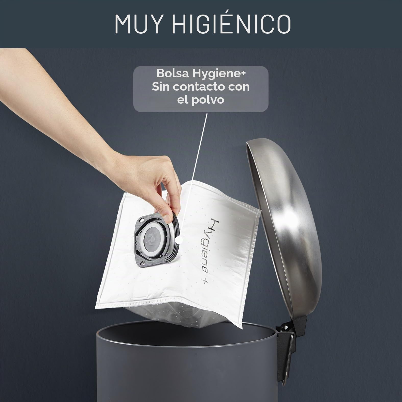 Rowenta RO3950 - Aspiradora con bolsa, 750 W = 2000 W, extremadamente silenciosa, filtro higiénico, con boquilla para parqué, color azul