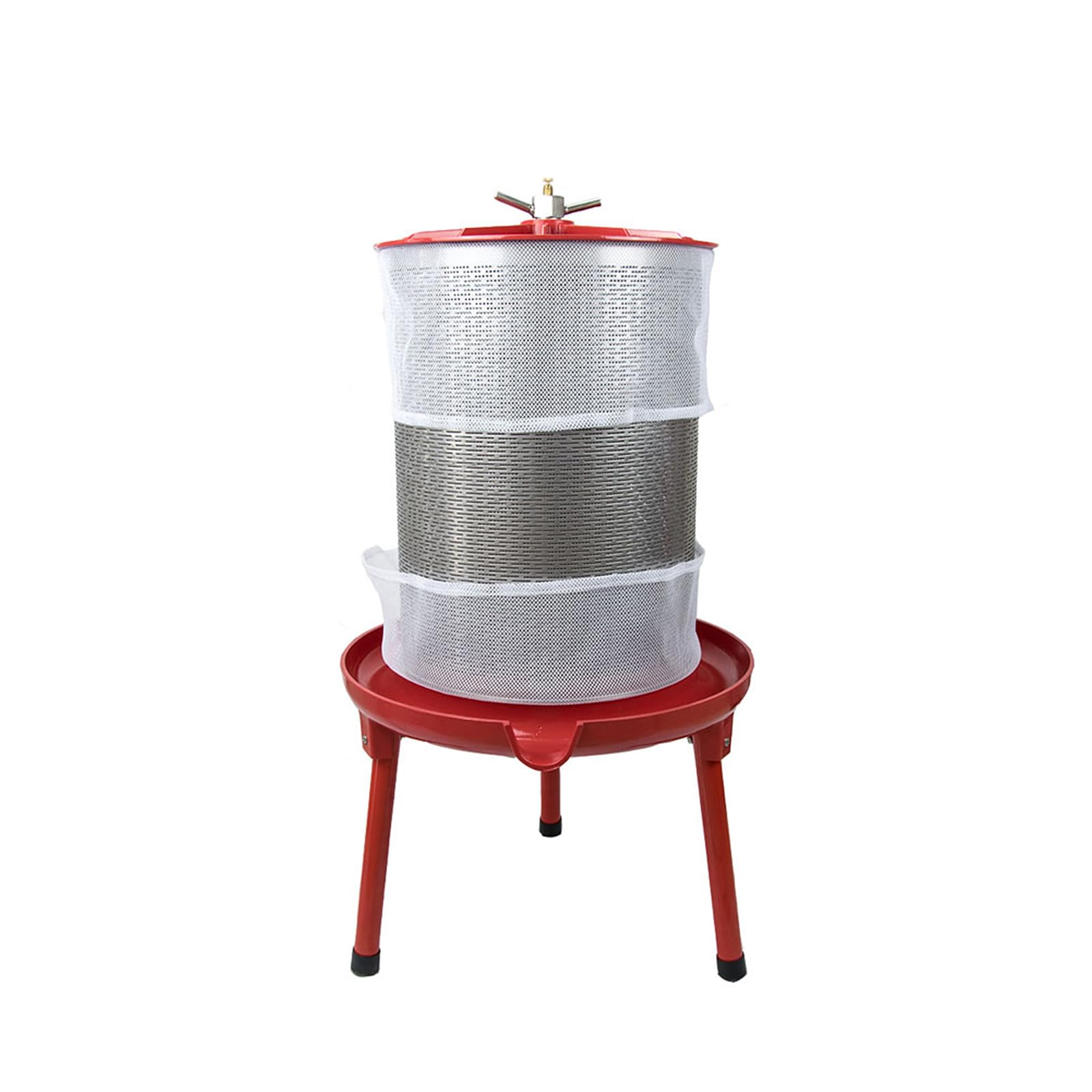 Reusable Mesh Bags, 2 Pack Washable Filter Bag for Fruit Wine Juice (Mesh Bags for 23.8 Gal)
