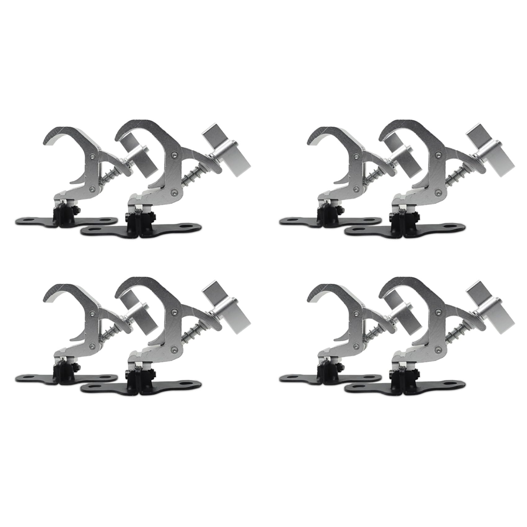 Jnchdghwa 4Pair Aluminum Stage Light Hook Beam Moving Head Light Truss Clip Safety Load 150KG for DJ Disco Stage Equipment(A)