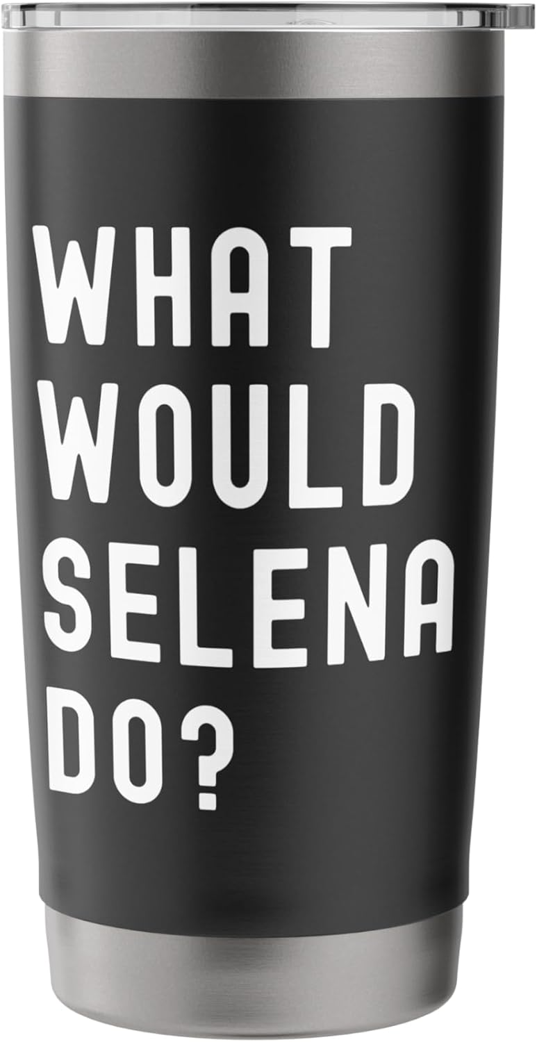 What Would Selena Do? Stainless Steel Insulated Tumbler - Image 3