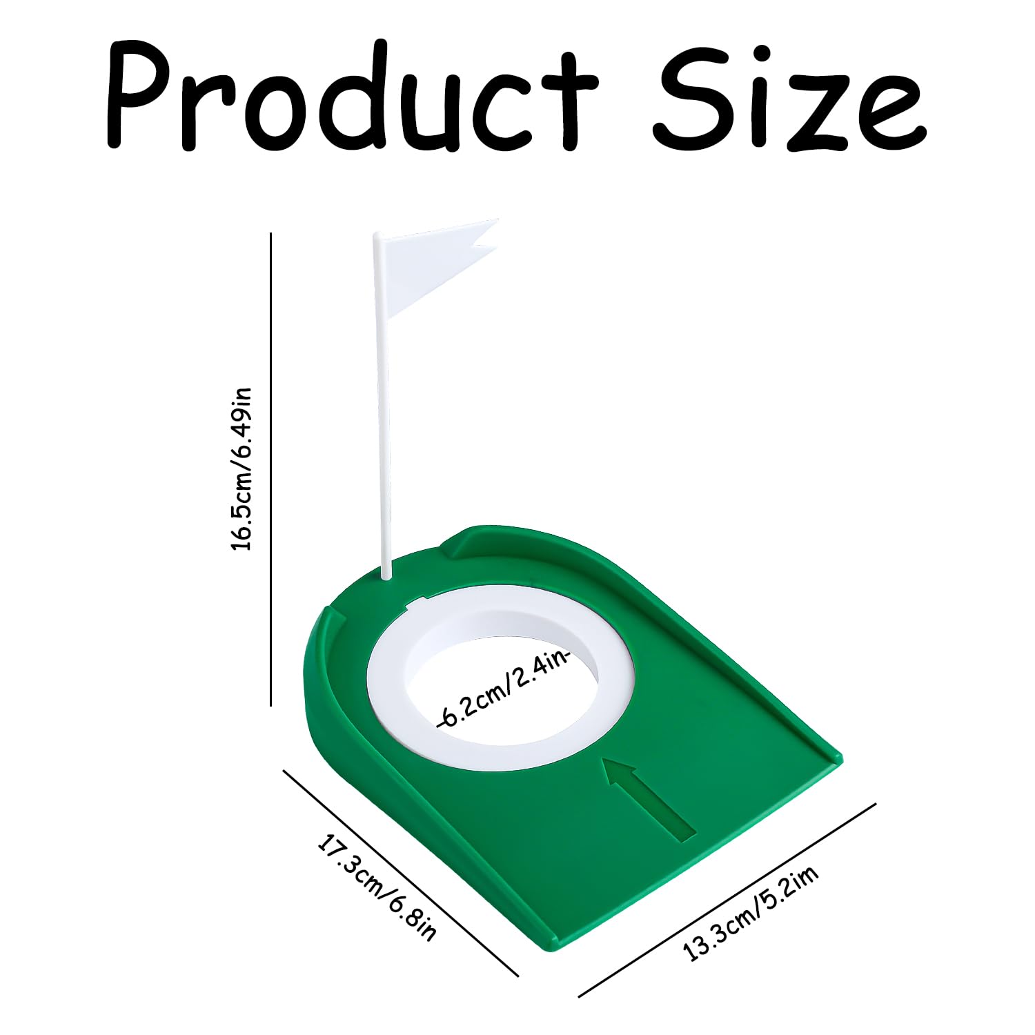 Rumyve Mini Golf Putting Mat Practice,Golf Auto Putt Returner,Small Golf Game Simulator for Home,for Backyard Indoor Outdoor - Image 2