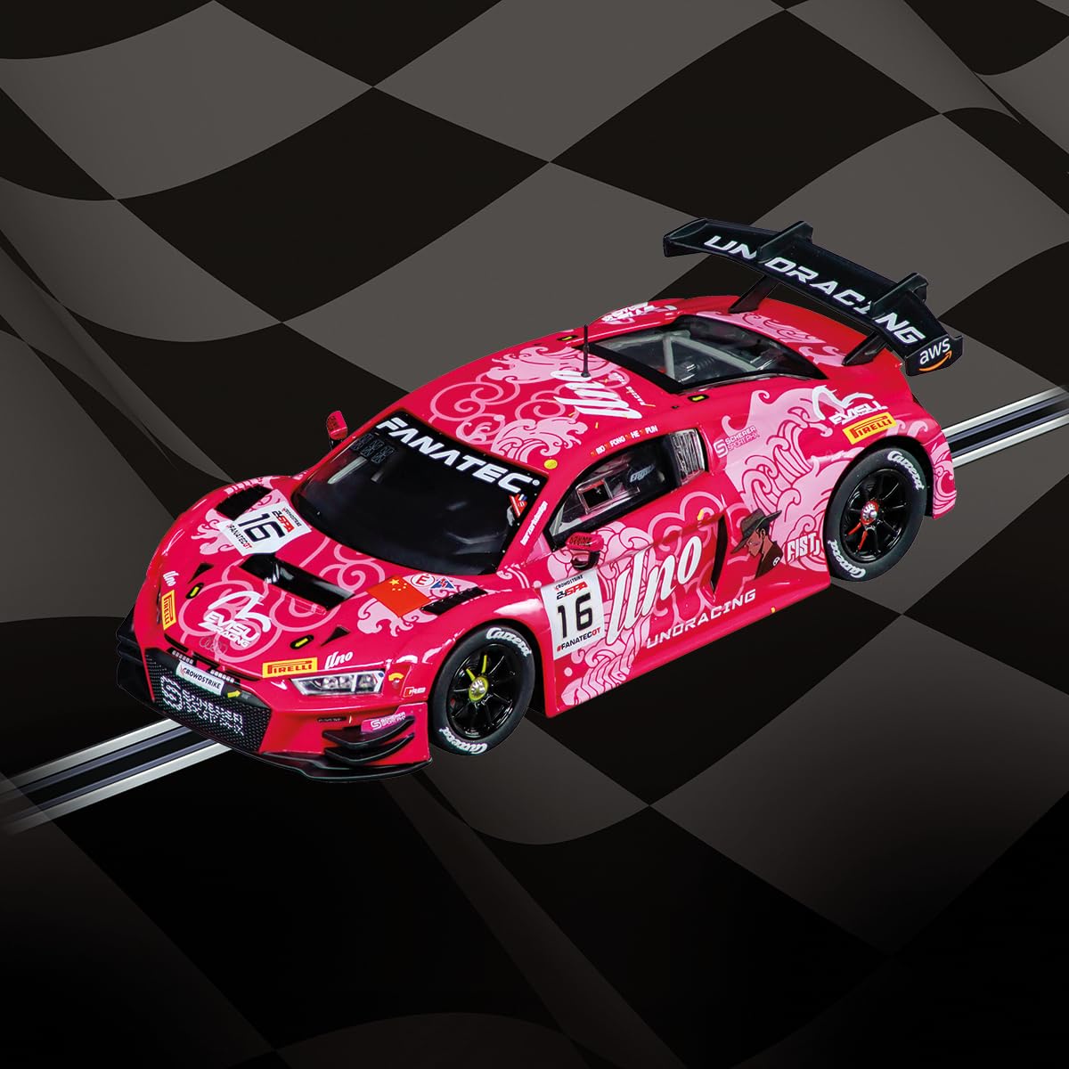 Amazon.com: Carrera 32074 Audi R8 LMS GT3 evo II Uno Racing Team