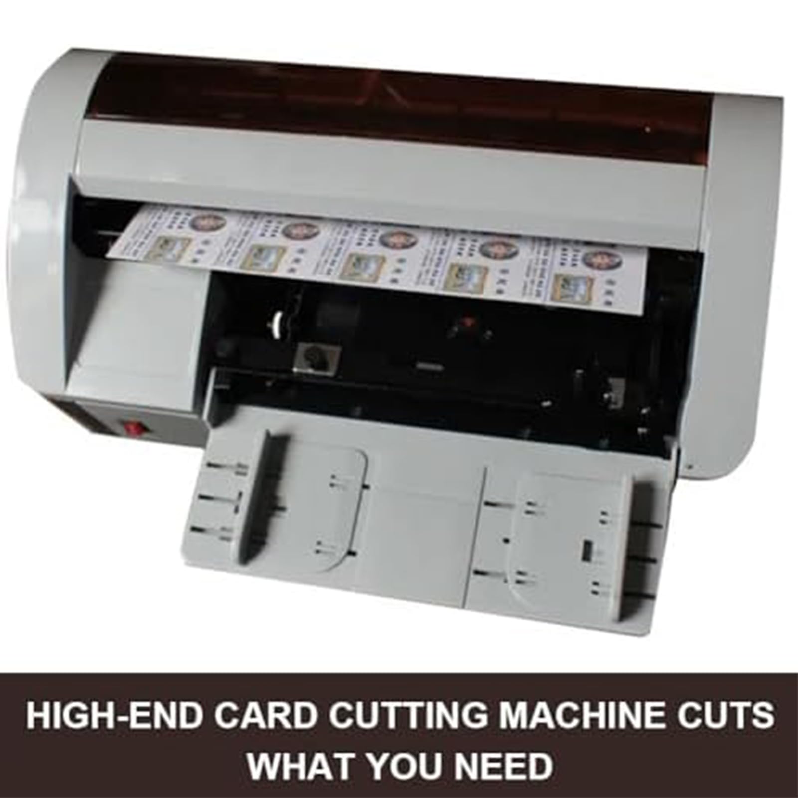 Taglierina automatica per biglietti da visita, taglierina elettrica per carta, biglietti da 90x54 mm, taglio 30-40 pezzi/min e margine regolabile 5-15 mm, per aziende, inviti, abbonamenti, segnalibr