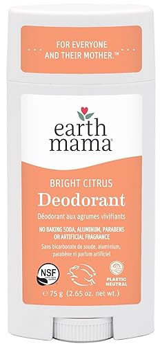 Miniatura 1 de Earth Mama Desodorante Bright Citrus  Seguro para pieles sensibles, embarazo y lactancia, contiene pomelo orgánico y caléndula, sin bicarbonato de