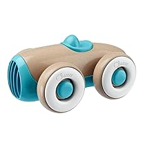 Chicco Macchinina Eco+ con Ruote Libere, Mini Veicolo in Legno e Plastica Riciclata, Gioco per Bambini da 12 a 36 Mesi, Colore Azzurro