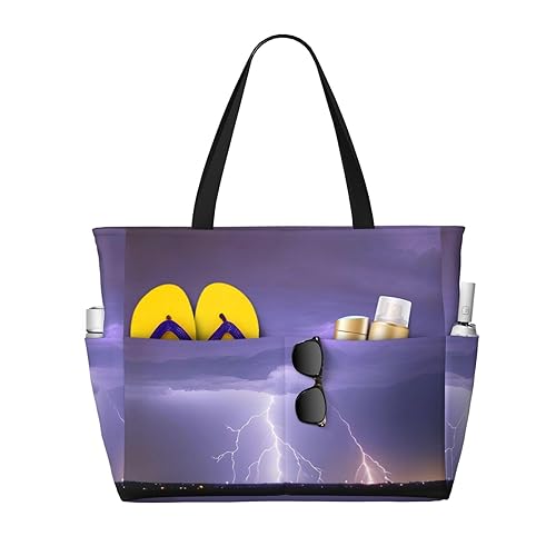 Lightning Storm It is a large-capacity beach travel bag made