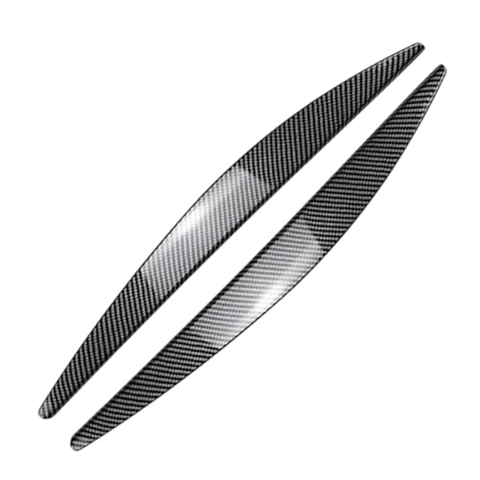 Lámpara de faro cubierta de ceja pegatina embellecedora de párpado ABS patrón de fibra de carbono coche, for Skoda, for Octavia, MK3 2015-2017 Tiras decorativas para faros