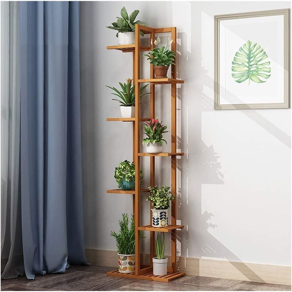 Support de plante en bois 7 étages pour optimiser les petits espaces - 2