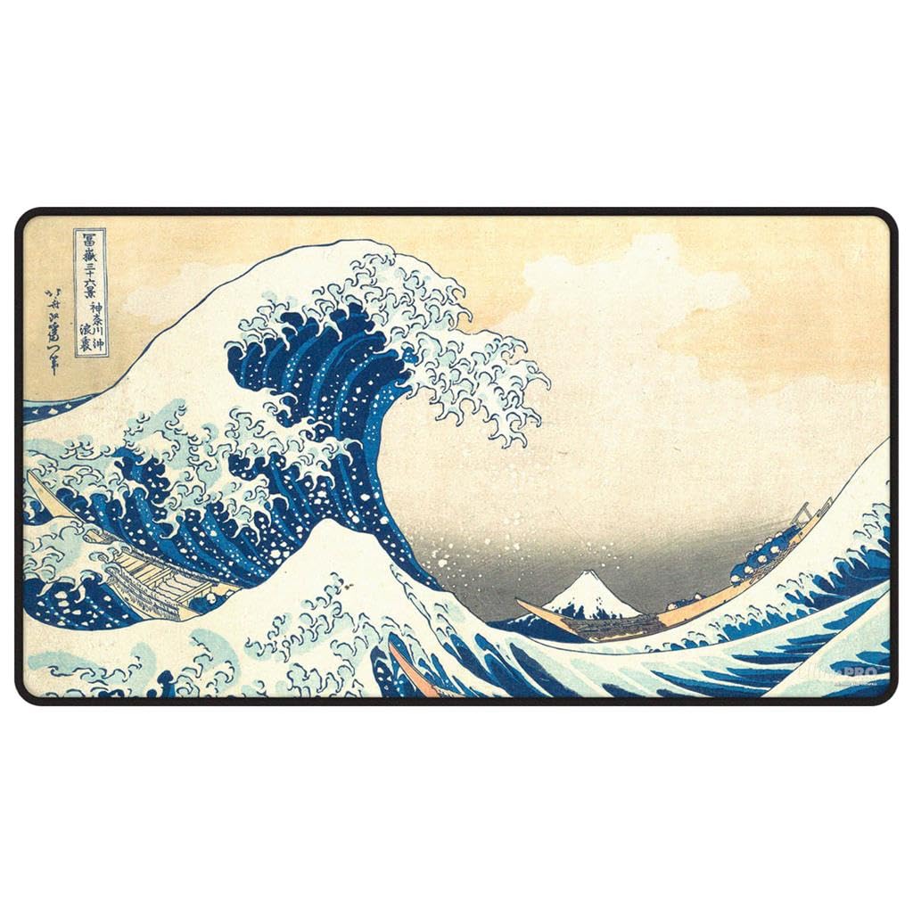 Amazon.com: Ultra Pro Stitched Edge Playmat: The Great Wave off