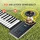 VEVOR Roll-Up-Keyboard-Piano mit 88 Tasten, 128 Rhythmen, 128 Töne, tragbares elektrisches digitales Handrollpiano mit wiederaufladbarem Akku, 2-W-Lautsprecher, LED-Anzeige, 5 Anschlüsse, MIDI