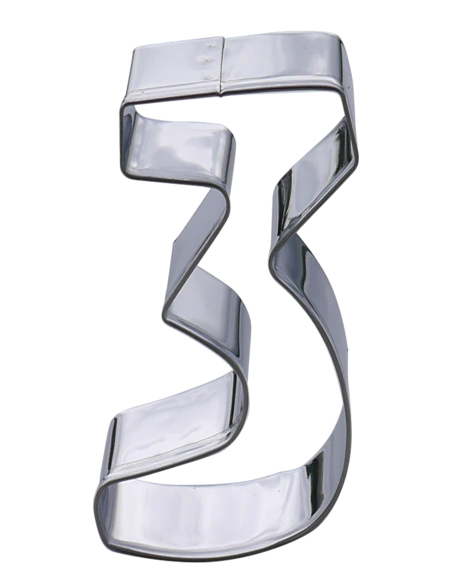 Number Three Cookie Cutters- Stainless Steel by Sweet Cookie Crumbs