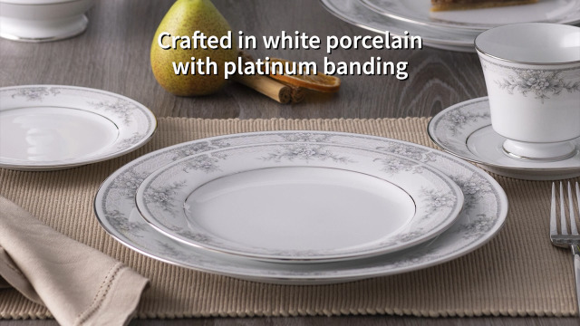 Amazon.com | Noritake Sweet Leilani - 5 piece place setting, White