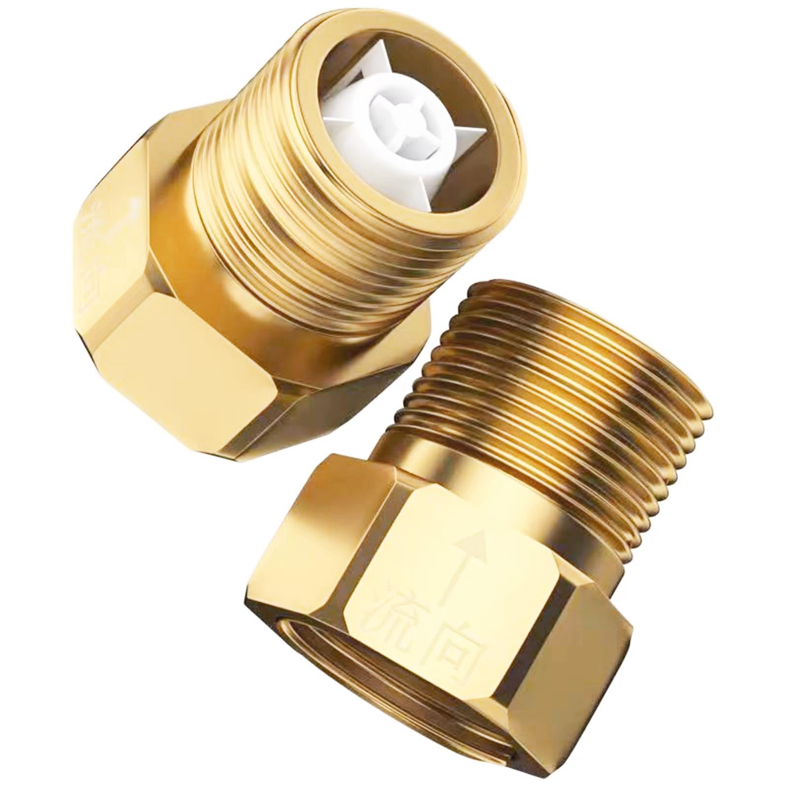 Msioytog Men's Multicolor Brass Check Valves Multifunction Heck Valves Precisions Engineered Brass Prevents Backflow In Fluid Lines For Piping Not Return