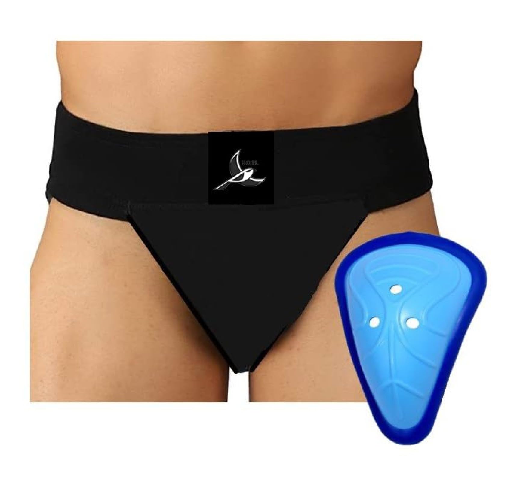 KOEL Combo of Cricket Supporter and Abdomen Support AD (Men) Abdominal Guard Black-picture-23