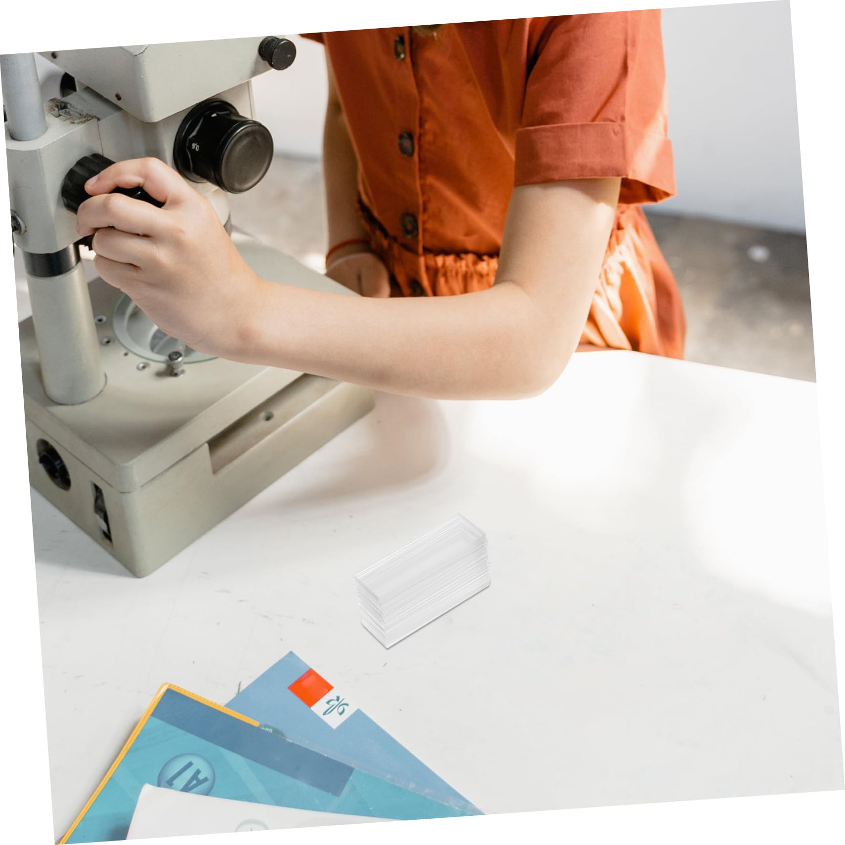 SOLUSTRE 200piezas de Vidrio Transparentes para Prelimpiados para Uso Laboratorios de Ciencias Biológicas y Experimentos