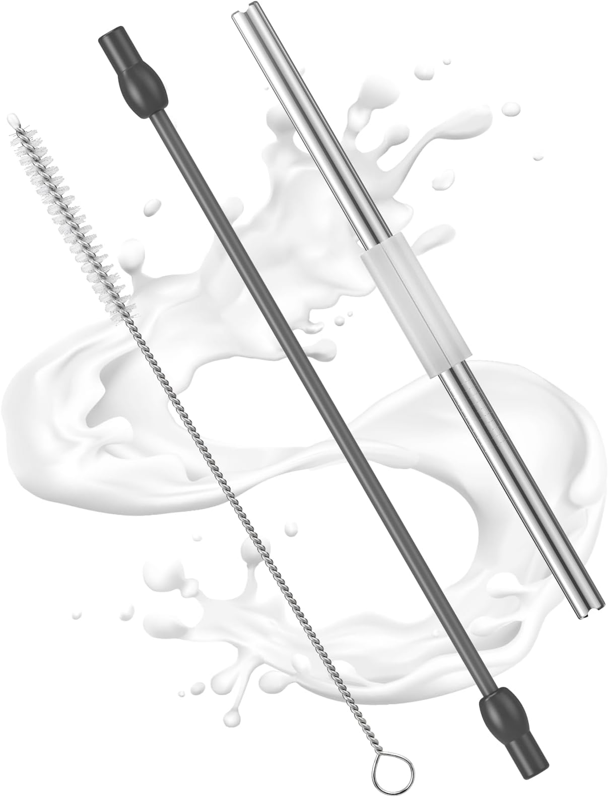 Milchschlauch Set Für Siemens EQ6 - Inklusive Edelstahlrohr & Reinigungsbürste