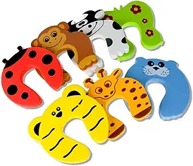 5 Peças - Protetores De Porta Infantil Bebês Trava Dedos