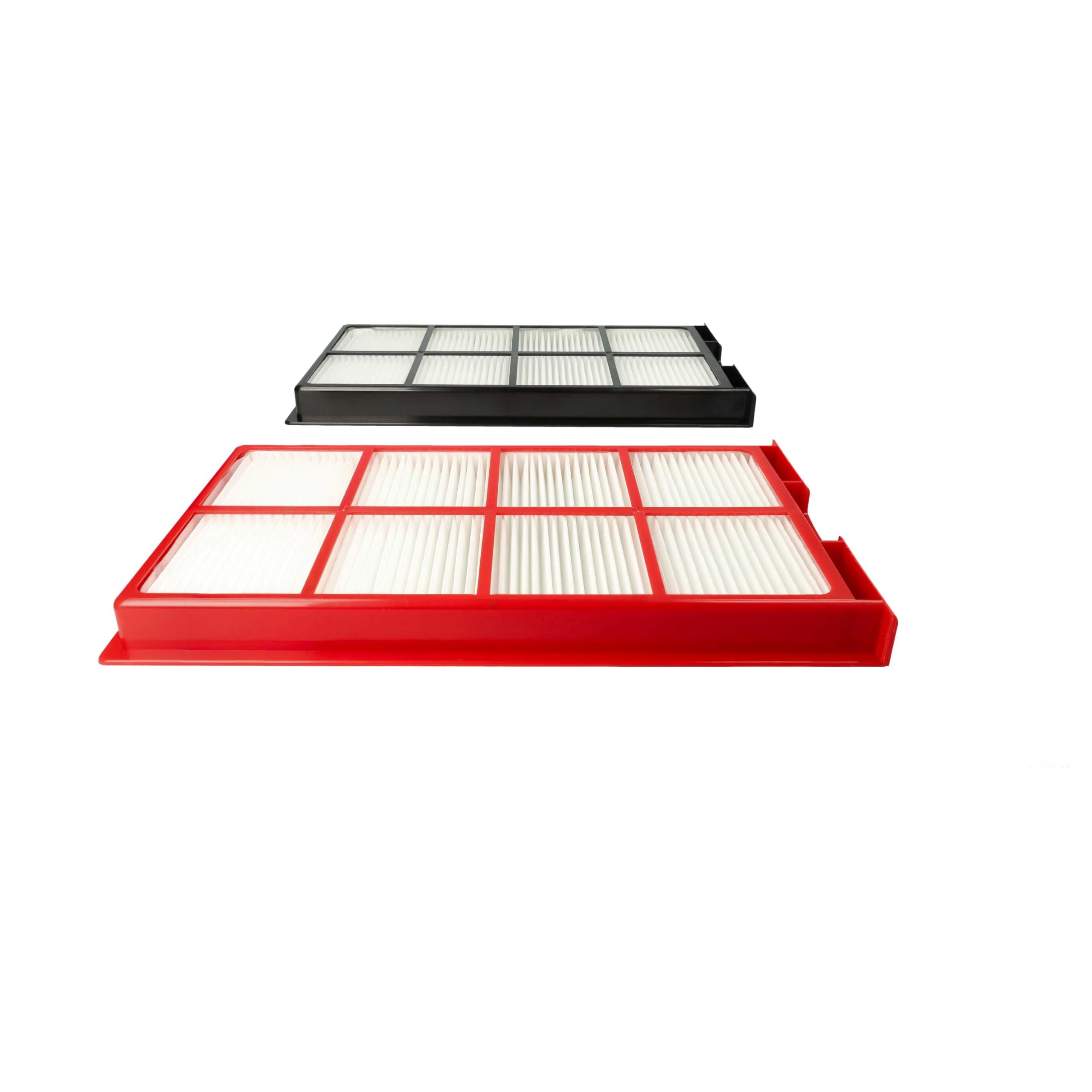 vhbw Lot de filtres compatible avec Zehnder ComfoAir 225, 200 appareil de ventilation - Filtre à air G4 / F7 (2 pcs), Blanc/Rouge/Noir