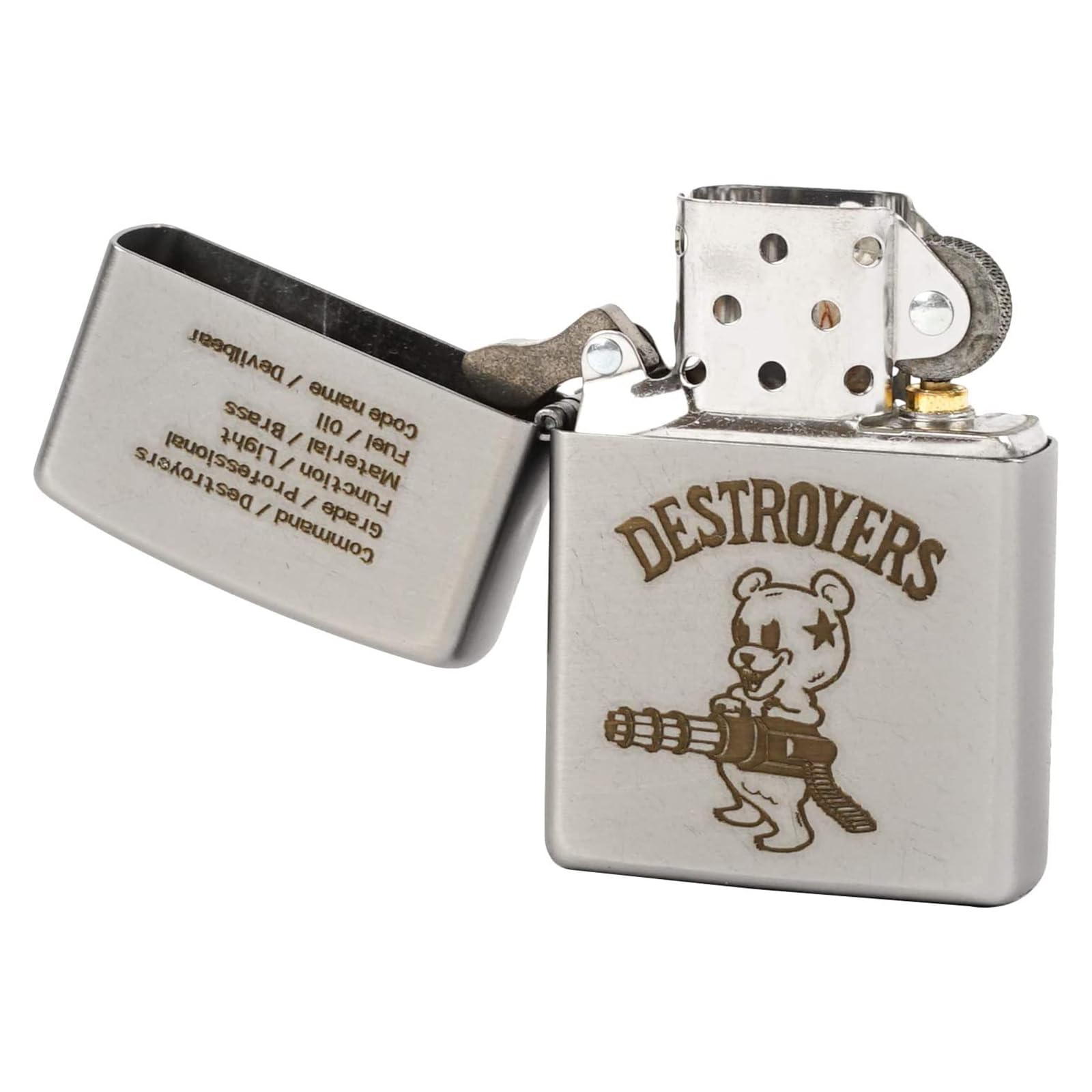 Amazon.com: Zippo 2OF-DEVILBEAR Windproof Brass Destroyers Lighter 