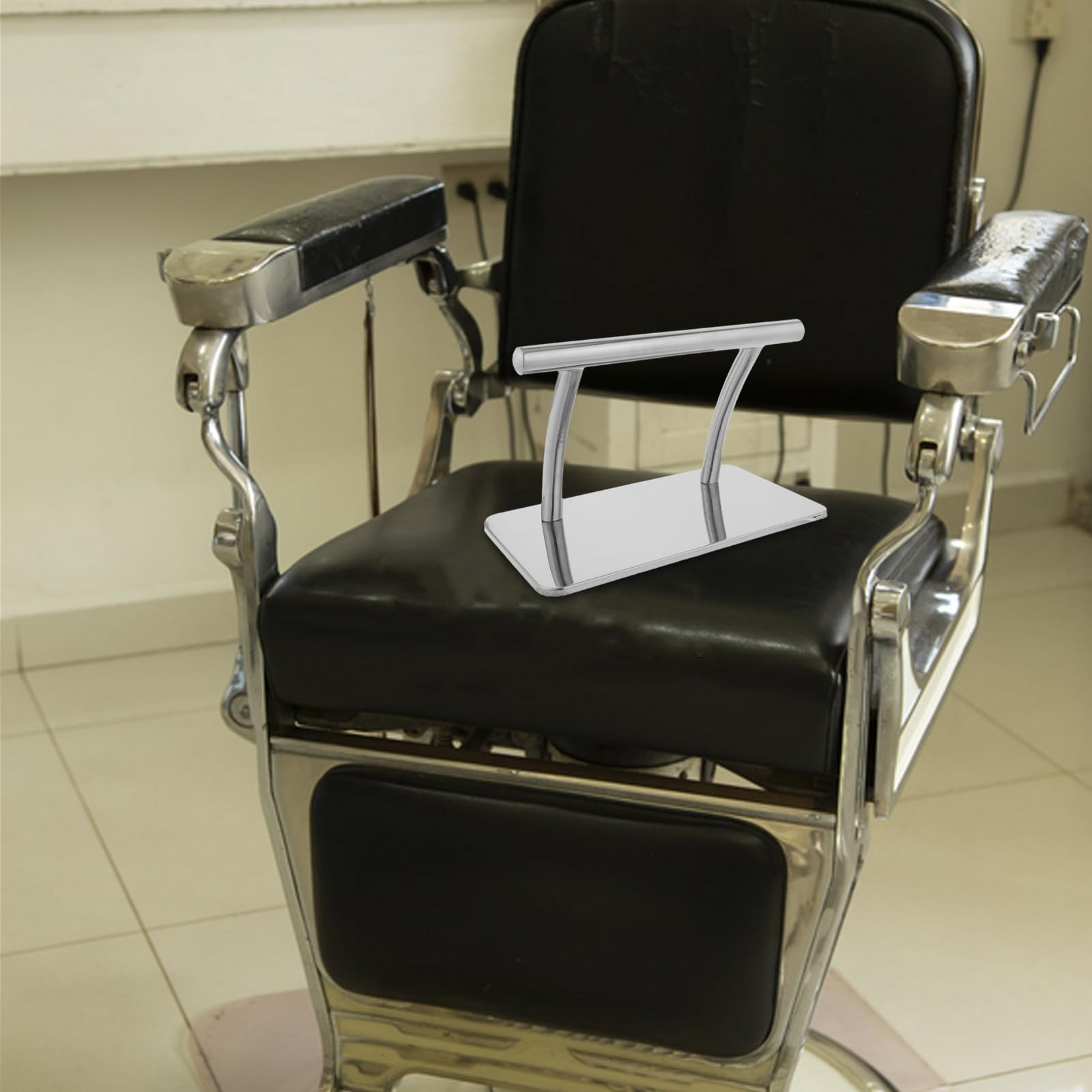 Poggiapiedi Supporto Stabile e Facile da Pulire per Sedia da in Metallo Argento Accessorio per e Spa di Bellezza