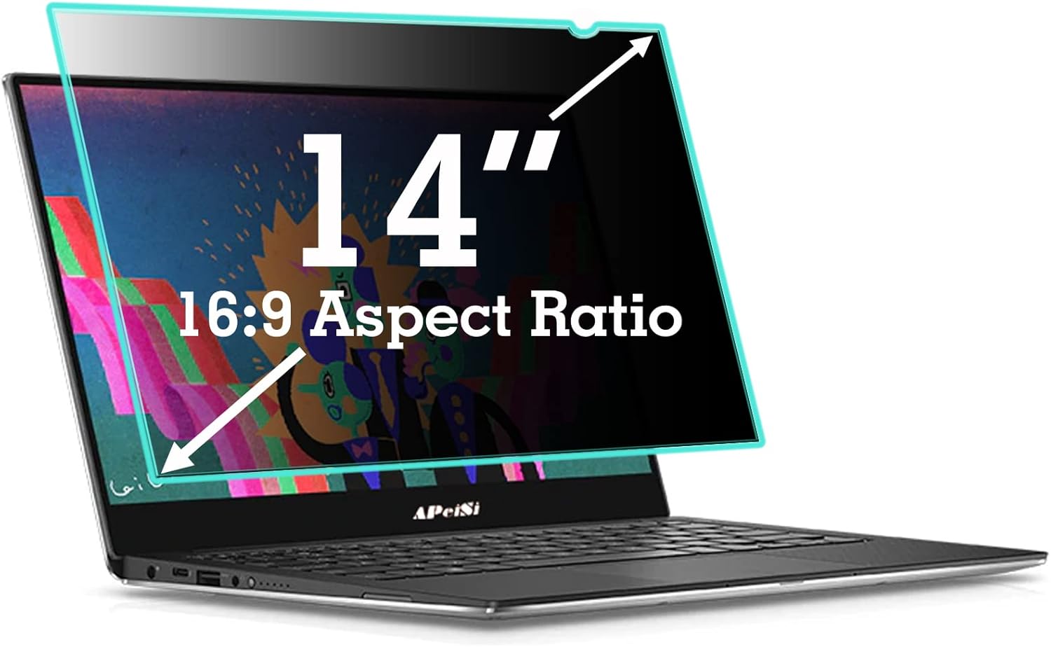 APeiSi 14 Inch Privacy Screen Filter for Laptop 169