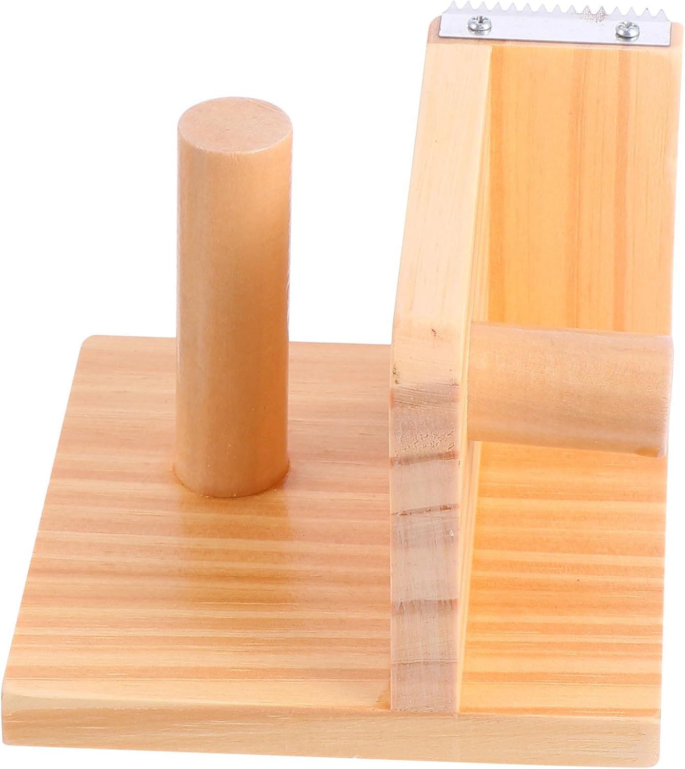 NUOBESTY Wood Tape Cutter Dispenser Stationery Inventive Tape Holder Gadget for Workplace Use