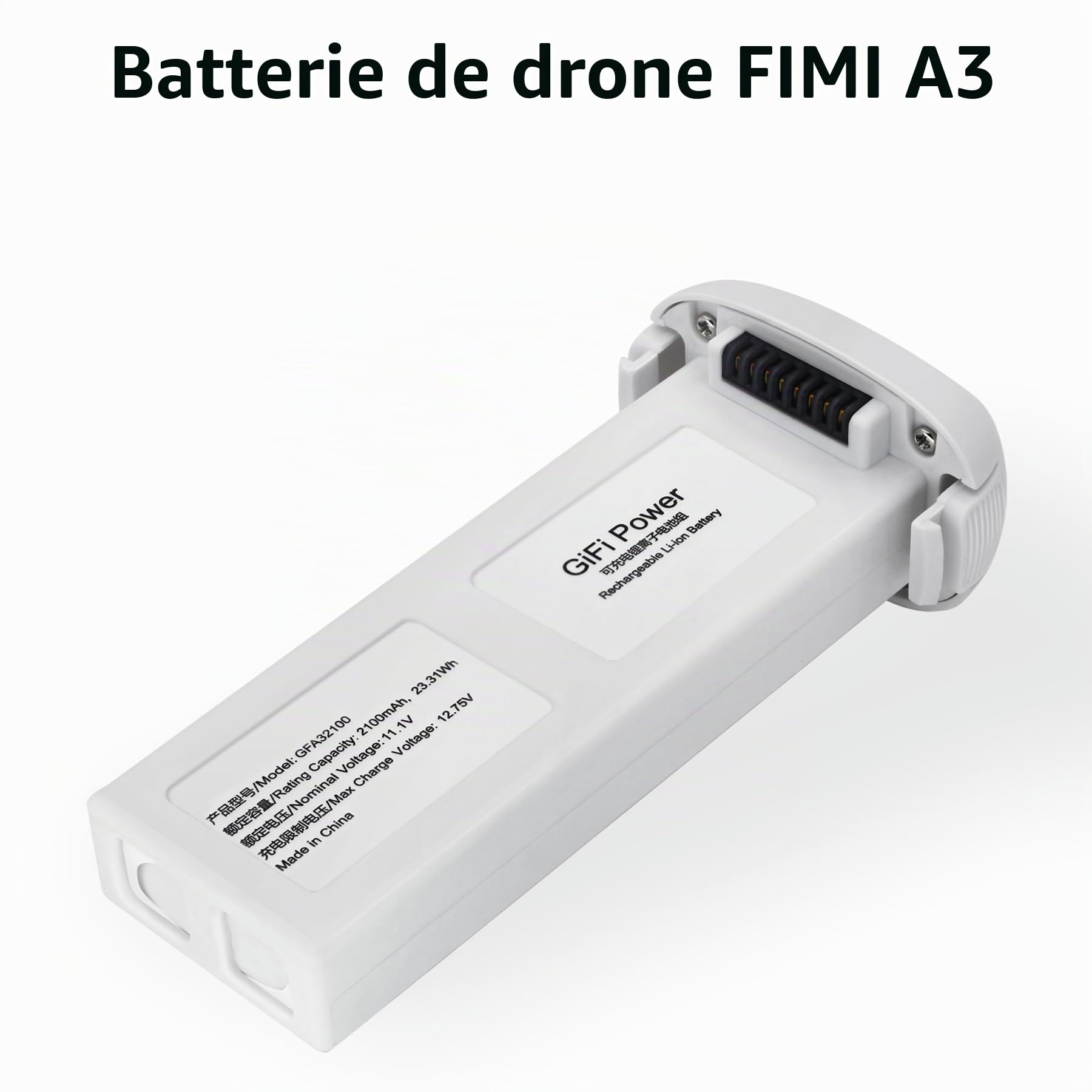 LiveGo Intelligent Flight FIMI A3 RC Drone Batterie de remplacement 2100 mAh Drone Batterie avec FIMI A3 RC Drone